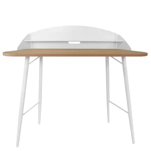 103×45 Schreibtisch Mit Aufsatz In Weiß – Asimin 10