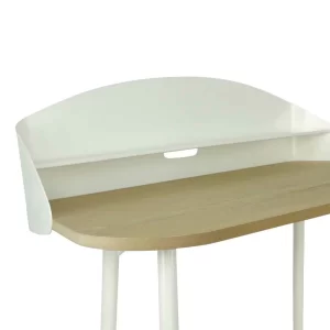 103×45 Schreibtisch Mit Aufsatz In Weiß – Asimin 12