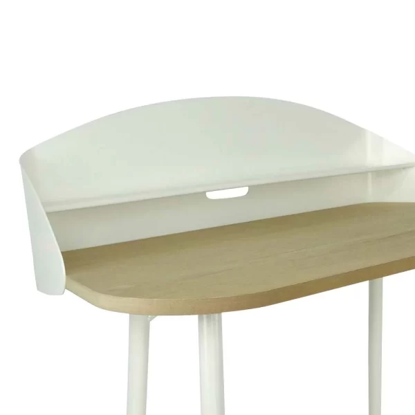 103×45 Schreibtisch Mit Aufsatz In Weiß – Asimin 4