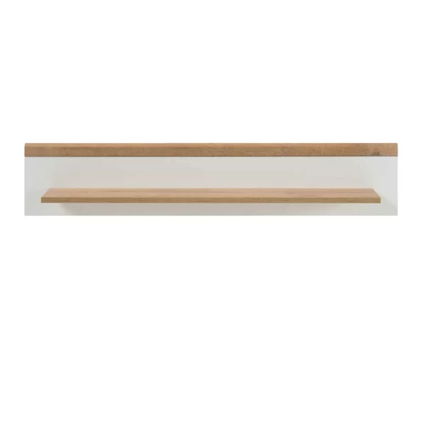 107x20x19 Wand Regal In Weiß & Eichefarben – Cablos 4