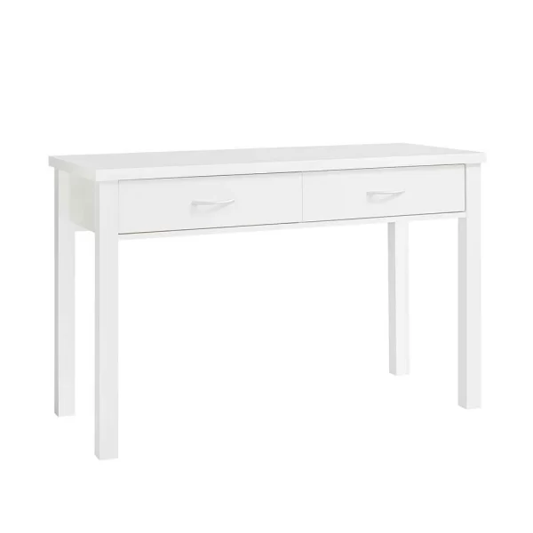 120x77x50 Weißer Schreibtisch Mit Schubladen – Servi 4