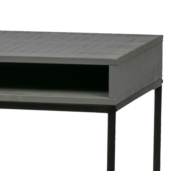 130×58 Designer Schreibtisch In Grau & Schwarz – Firgetta 5
