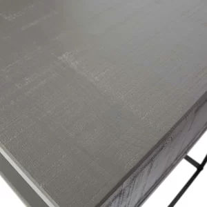 130×58 Designer Schreibtisch In Grau & Schwarz – Firgetta 18