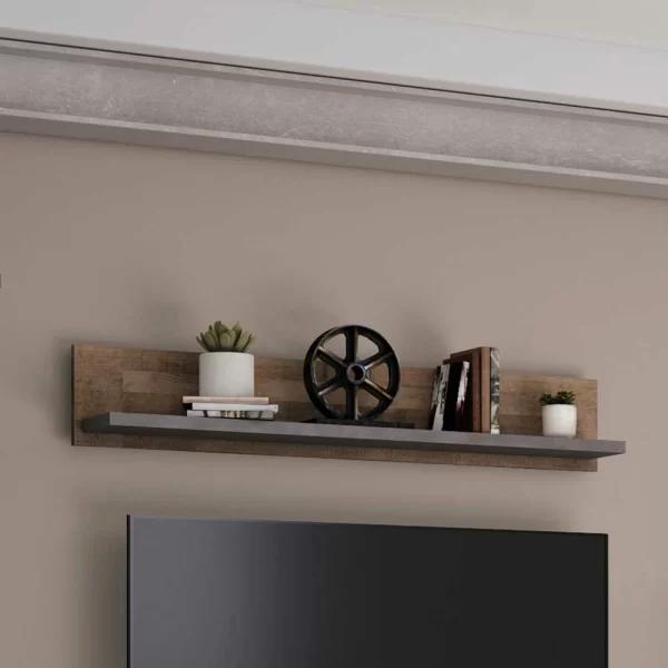 131x22x19 Wandboard In Eiche Rauchfarben – Pianosa 1