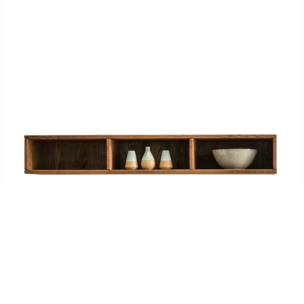 134×22 Wand Regal Aus Echtholz – Glenza 3