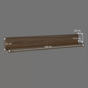 138cm Holz Wandboard Aus Geölter Kernbuche – Uhelia 12