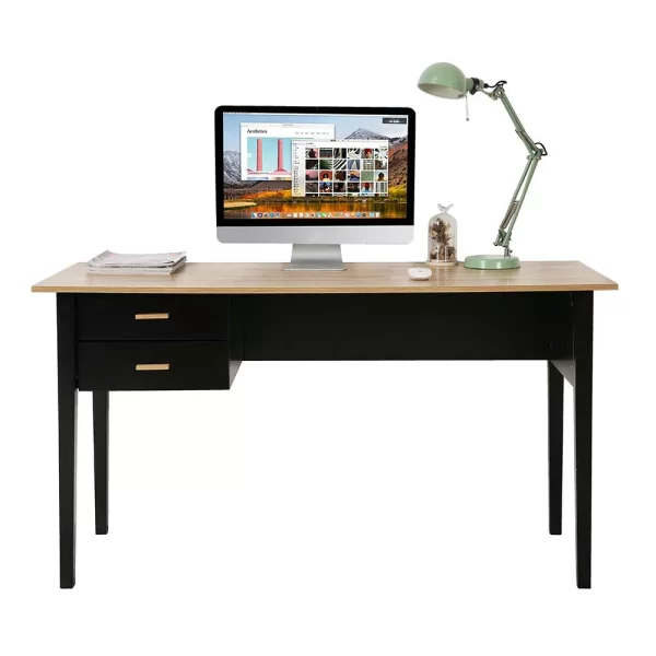 140×60 Schreibtisch Mit Zwei Schubladen – Macy 1