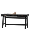 140×62 Kiefernholz Schreibtisch In Schwarz – Ilvessino 14