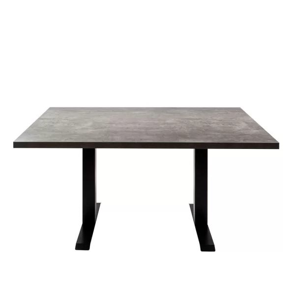 140×90 Moderner Tisch In Betonoptik & Schwarz – Rocca 4