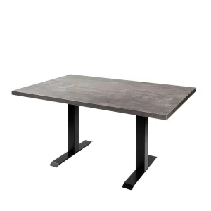 140×90 Moderner Tisch In Betonoptik & Schwarz – Rocca 14