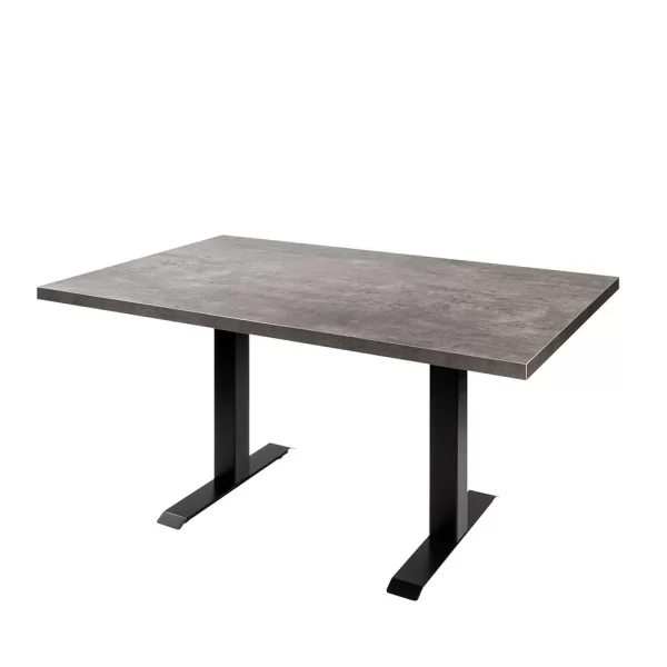 140×90 Moderner Tisch In Betonoptik & Schwarz – Rocca 5