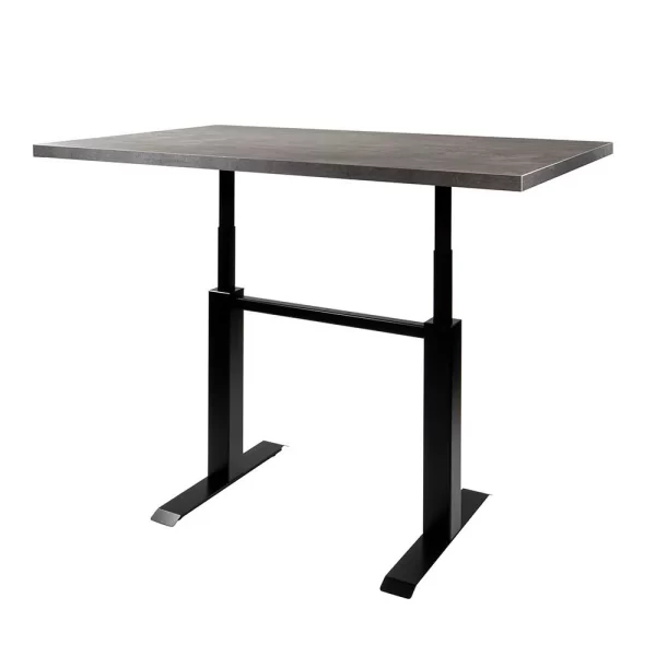 140×90 Moderner Tisch In Betonoptik & Schwarz – Rocca 6