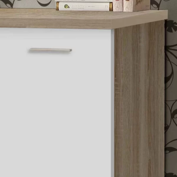 145×60 Schreibtisch In Sonoma-Eiche & Weiß – Iga 5