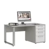 150×80 Büro Schreibtisch Mit Kabeldurchlass – Emeziano 20