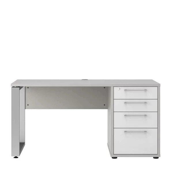 150×80 Büro Schreibtisch Mit Kabeldurchlass – Emeziano 4