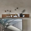 155x20x25 Wandboard In Dunklem Eiche Dekor – Xindus 22
