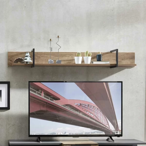160x22x22 Hängeregal In Dekor Eiche – Nivita 1