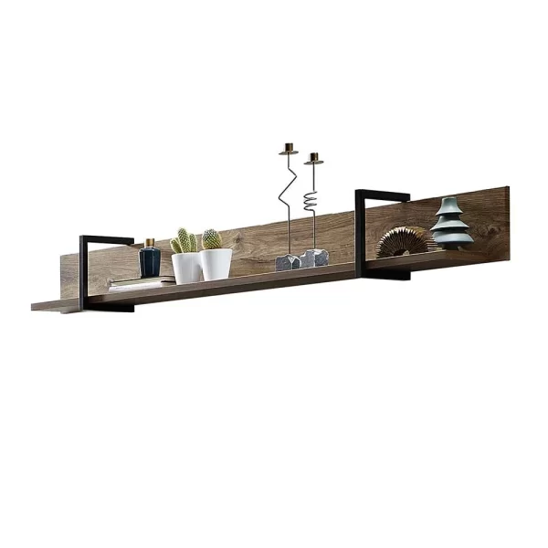 160x22x22 Hängeregal In Dekor Eiche – Nivita 3