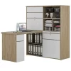 185x150x127 Minioffice In Weiß Hochglanz – Lagroma 20