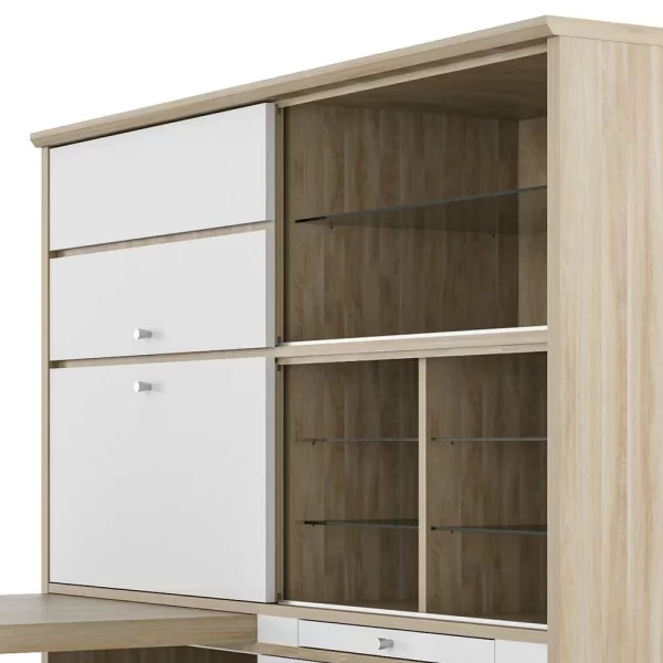 185x150x127 Minioffice In Weiß Hochglanz – Lagroma 5