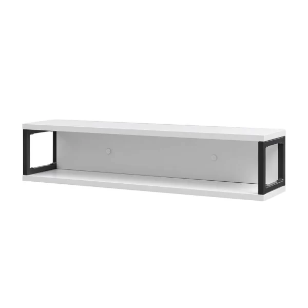 70x17x17 Stahl Wandregal In Weiß & Grau – Ismilav 3