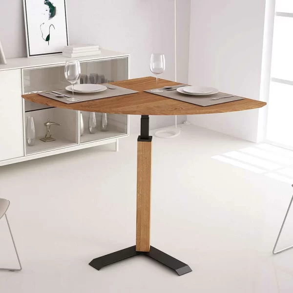 90×90 Ecktisch Mit Y Fußgestell – Chiosma 3