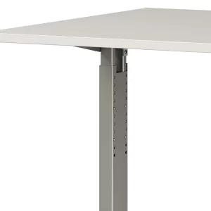 Arbeitstisch Fürs Büro In Lichtgrau & Silber – Mecasan 13