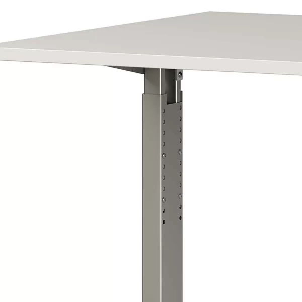 Arbeitstisch Fürs Büro In Lichtgrau & Silber – Mecasan 5