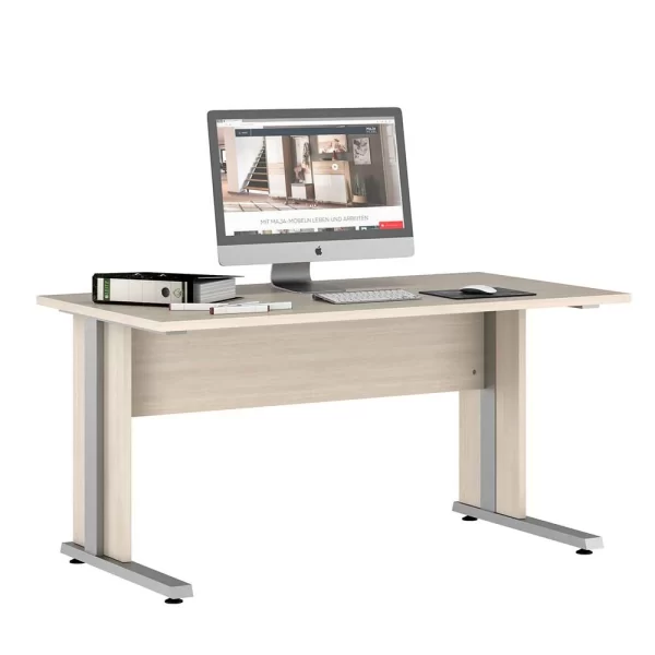 Büro Schreibtisch In White Wash Holzoptik – Sojette 4