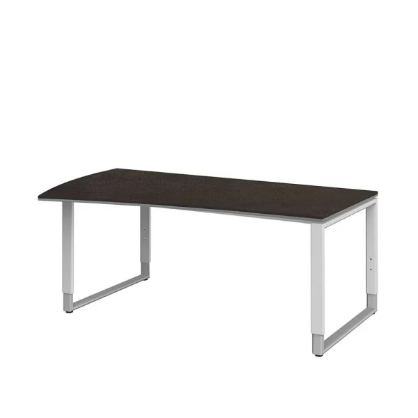 Computer Schreibtisch Abisek In Braun Silber 1