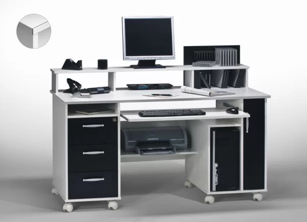 Computertisch Calantha Auf Rollen 3