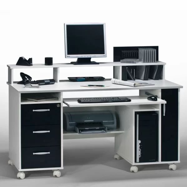 Computertisch Calantha Auf Rollen 4