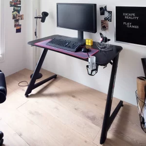 Design PC Computertisch In Schwarz – Aribert 12