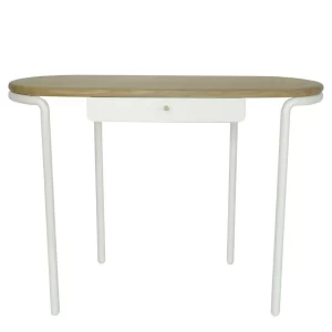 Design Schreibtisch & Hocker In Weiß – Fiolpedo (zweiteilig) 12