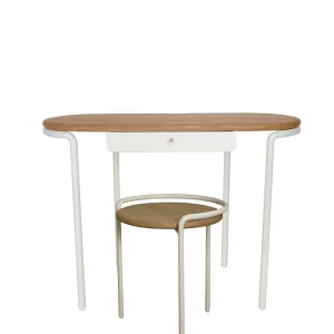 Design Schreibtisch & Hocker In Weiß – Fiolpedo (zweiteilig) 10