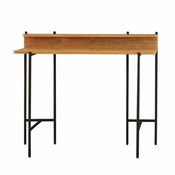 Design Schreibtisch In Akazie Optik & Schwarz – Charme 3