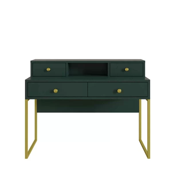 Design Schreibtisch In Dunkelgrün & Gold – Fairmont 4