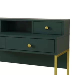 Design Schreibtisch In Dunkelgrün & Gold – Fairmont 13