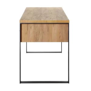 Design-Schreibtisch In Eiche Optik & Schwarz – Ilvensa 18