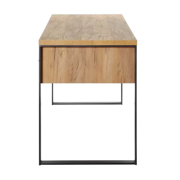 Design-Schreibtisch In Eiche Optik & Schwarz – Ilvensa 7