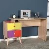 Design Schreibtisch In Sonoma-Eiche & Bunt – Reddnas 14