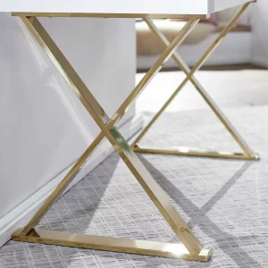 Design Schreibtisch In Weiß Hochglanz – Galiana 16
