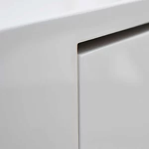 Design Schreibtisch In Weiß Hochglanz – Galiana 18