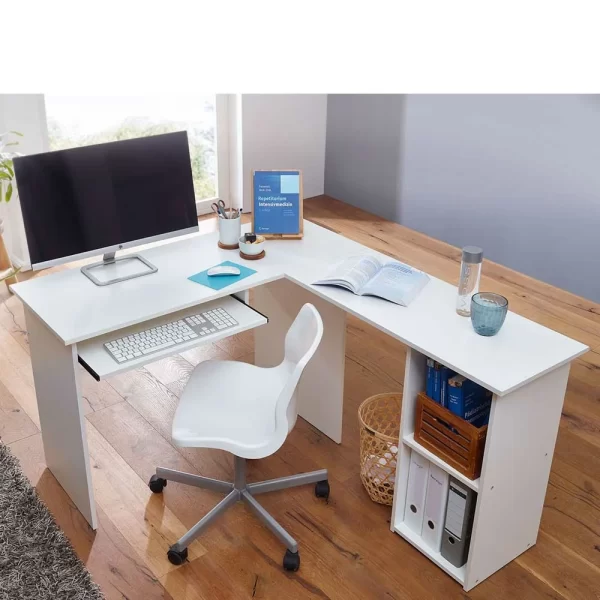 EDV Schreibtisch Mit Regal – Winkelform – Candyon 4