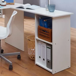 EDV Schreibtisch Mit Regal – Winkelform – Candyon 18