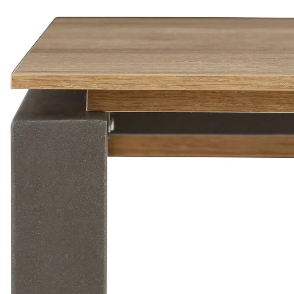 Eleganter Schreibtisch In Eichefarben – Dembley 6