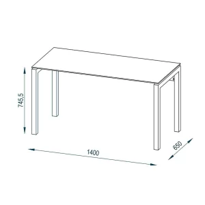 Eleganter Schreibtisch In Eichefarben – Dembley 18