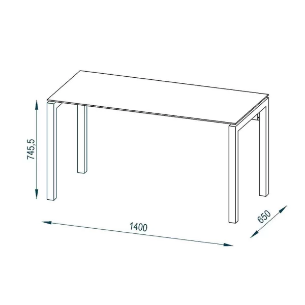 Eleganter Schreibtisch In Eichefarben – Dembley 7