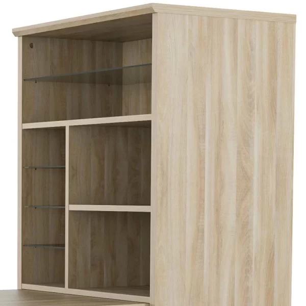Funktionsschreibtisch Mini Büro In Grau HG – Ensenada 5