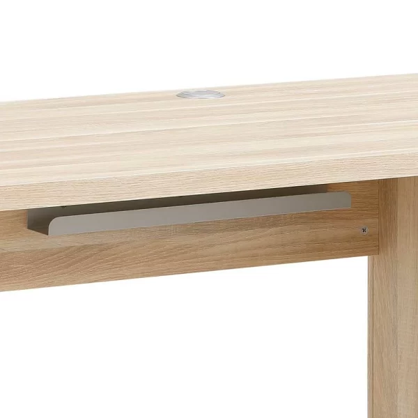 Großer PC Schreibtisch In Eiche & Weiß – Xedno 4